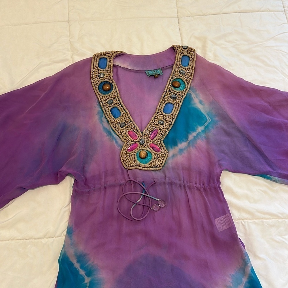 TAJ purple blue tunic